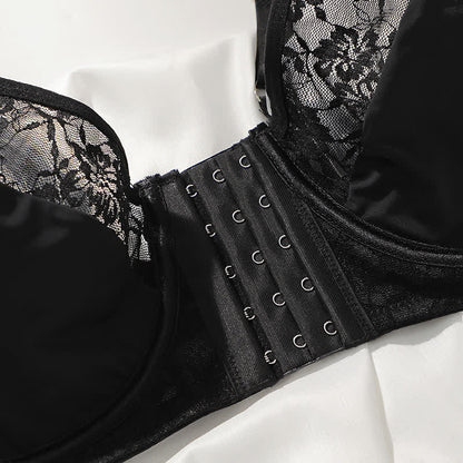 Front Closure Lace Push Up Underwire Bra