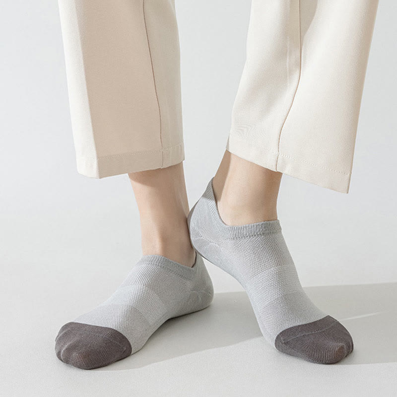 Plus Size Classic Color Matching Ankle Socks(6 Pairs)