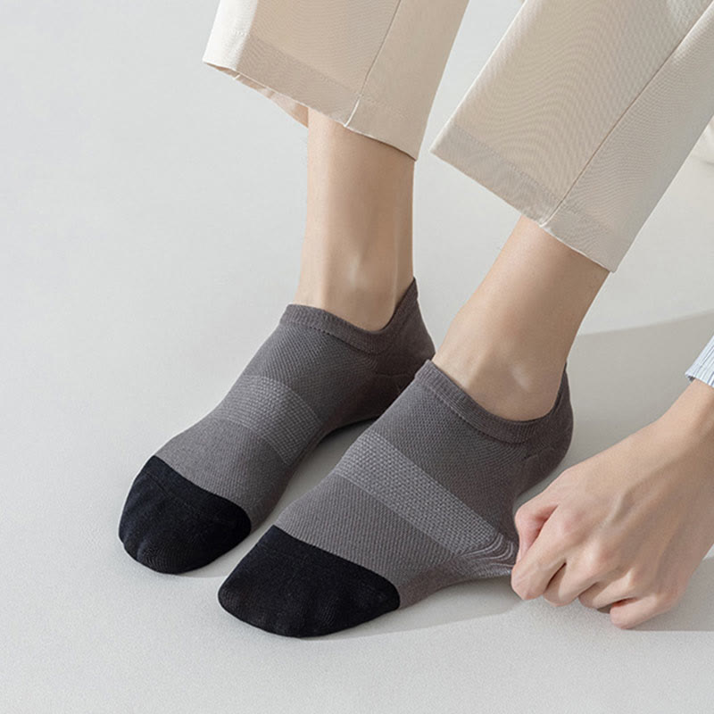 Plus Size Classic Color Matching Ankle Socks(6 Pairs)