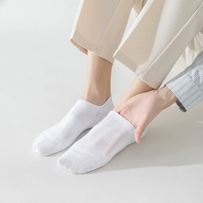 Plus Size Classic Color Matching Ankle Socks(6 Pairs)