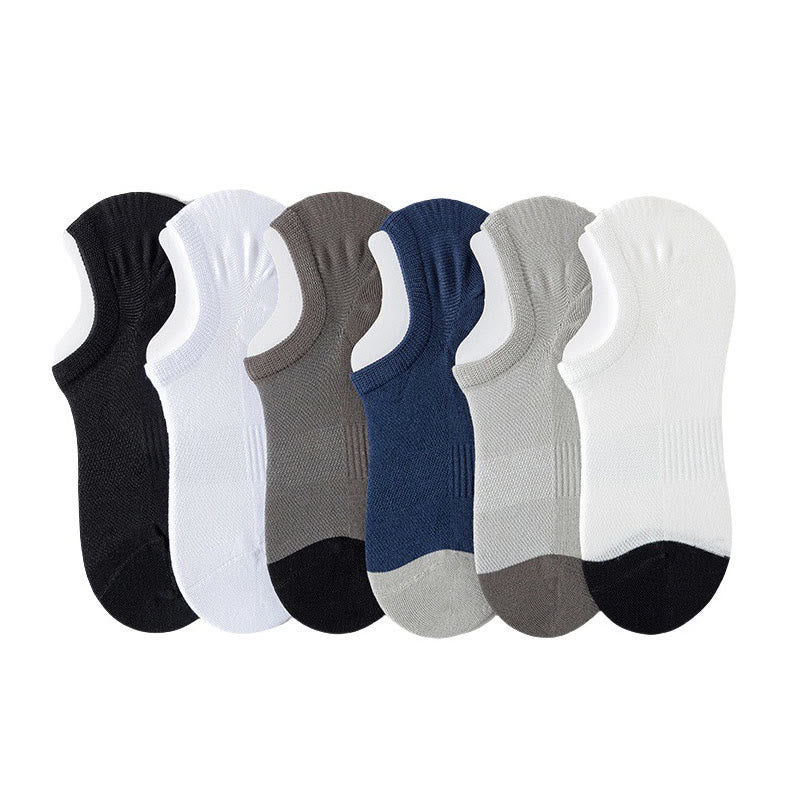 Plus Size Classic Color Matching Ankle Socks(6 Pairs)