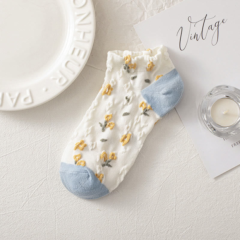 Forest Flowers Ankle Socks(8 Pairs)