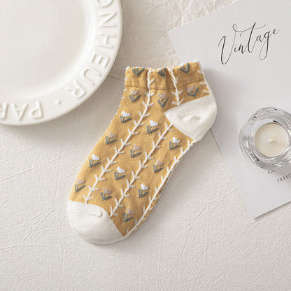 Forest Flowers Ankle Socks(8 Pairs)