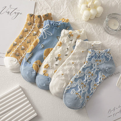 Forest Flowers Ankle Socks(8 Pairs)