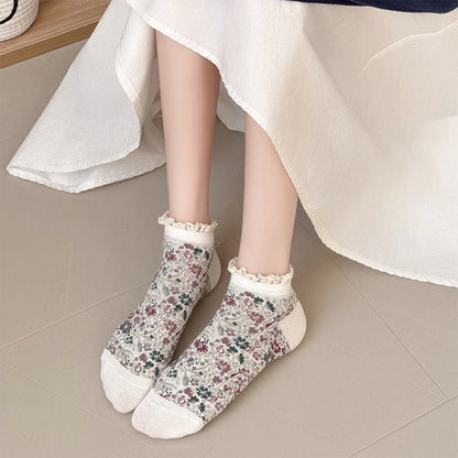 Artistic style Ankle Socks(5 Pairs)