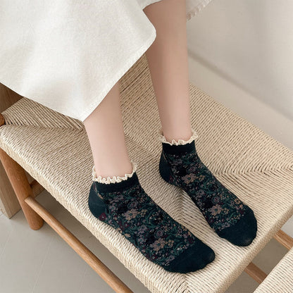 Artistic style Ankle Socks(5 Pairs)