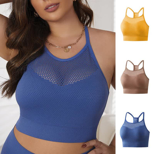 Comfortable Breathable Hollowed Out Mesh Wireless Bra(2 Packs)
