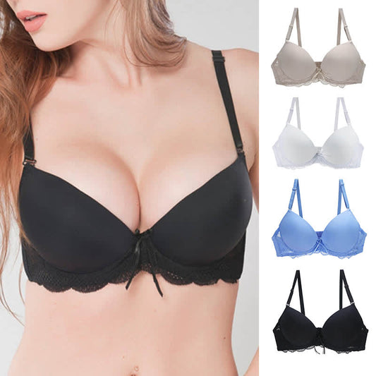 Smooth Seamless Gathering Adjustable Underwire Bra