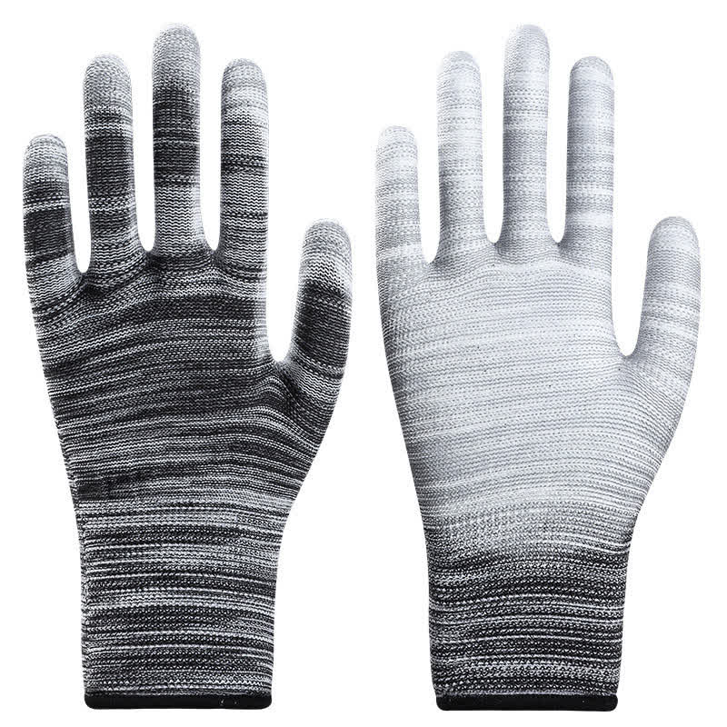 Striped Wear-resistant Non-slip Protective Work Gloves(24 Pairs)