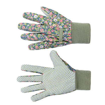 Flower Print Gardening Work Protective Gloves(3 Pairs)