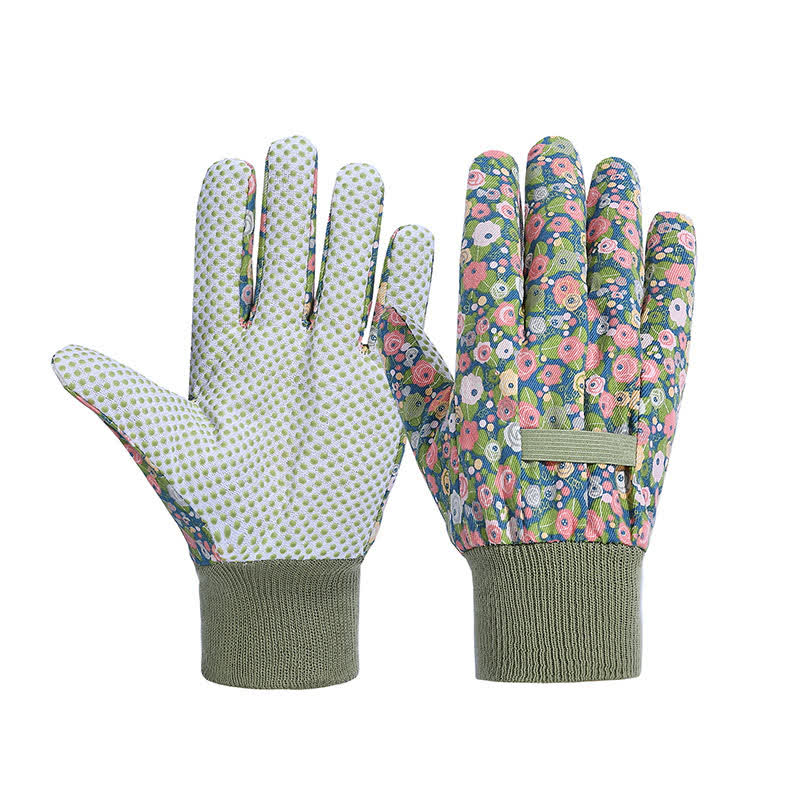 Flower Print Gardening Work Protective Gloves(3 Pairs)