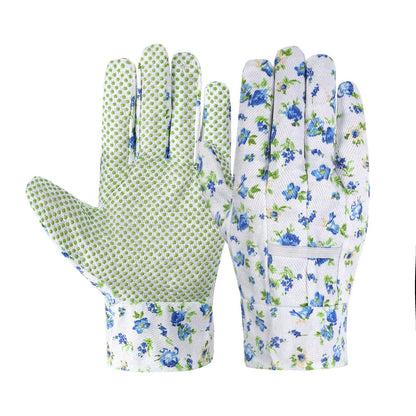 Plusock Elegant Floral Print Garden Gloves(3 Pairs)