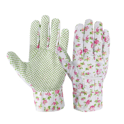 Plusock Elegant Floral Print Garden Gloves(3 Pairs)