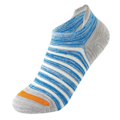 Plus Size Cotton Stripe Ankle Socks(5 Pairs)