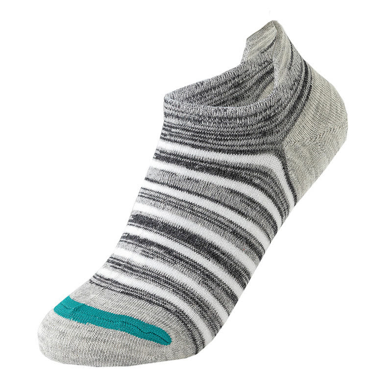 Plus Size Cotton Stripe Ankle Socks(5 Pairs)