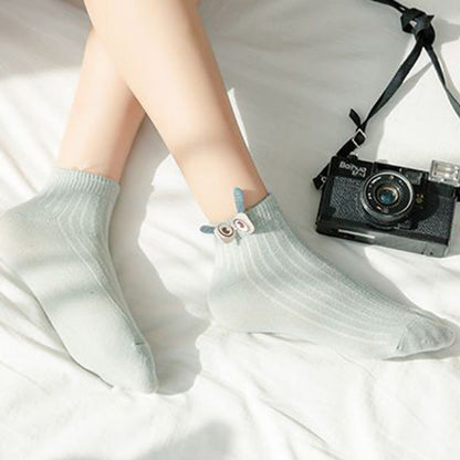 Bunny Ears Ankle Socks(8 Pairs)