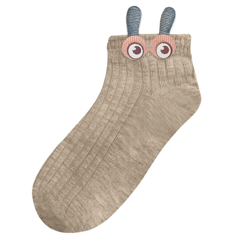 Bunny Ears Ankle Socks(8 Pairs)