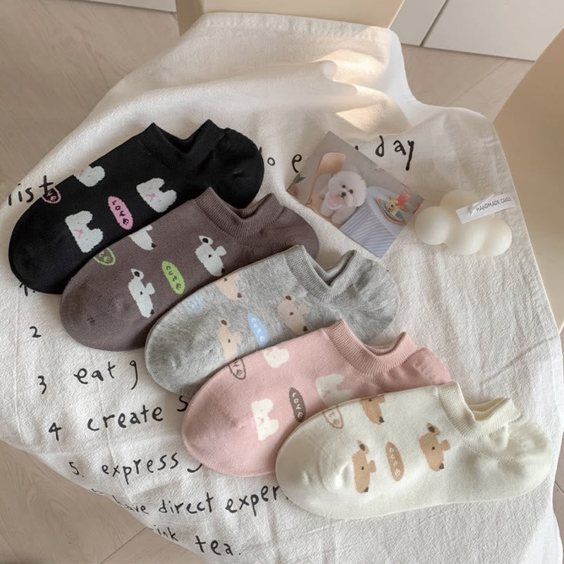 Cute Rabbit Ankle Socks(5 Pairs)