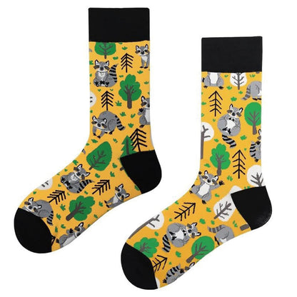 Plus Size Crocodile Rabbit Quarter Socks(6 Pairs)