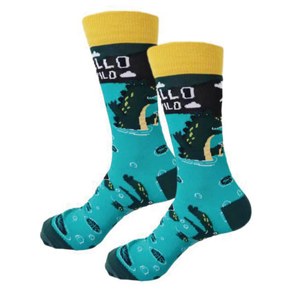 Plus Size Crocodile Rabbit Quarter Socks(6 Pairs)