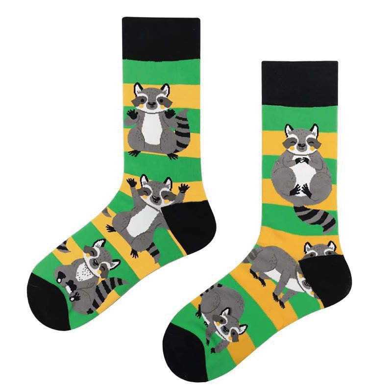 Plus Size Crocodile Rabbit Quarter Socks(6 Pairs)