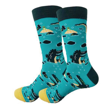 Plus Size Crocodile Rabbit Quarter Socks(6 Pairs)
