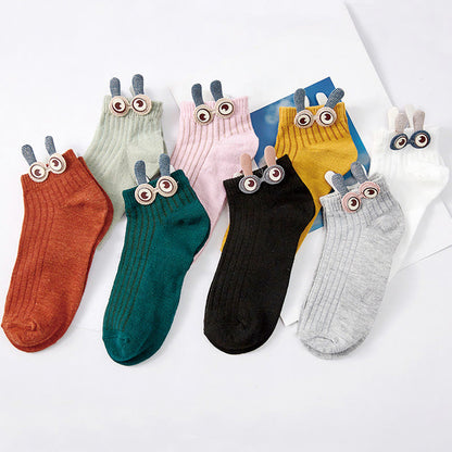 Bunny Ears Ankle Socks(8 Pairs)