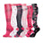 Plusock Colorful Streamers Compression Socks(6 Pairs) - Multicolor - S/M - image 0