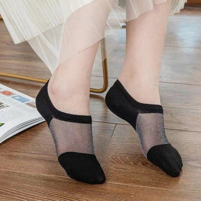 Thin Airy Mesh No Show Socks(10 Pairs)