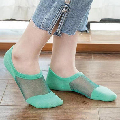 Thin Airy Mesh No Show Socks(10 Pairs)