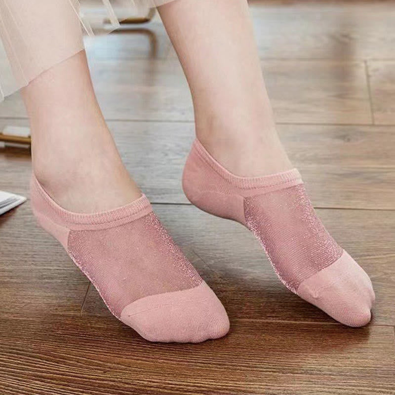 Thin Airy Mesh No Show Socks(10 Pairs)