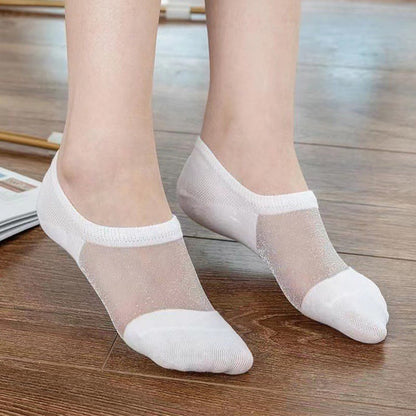 Thin Airy Mesh No Show Socks(10 Pairs)