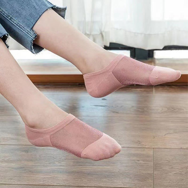 Thin Airy Mesh No Show Socks(10 Pairs)