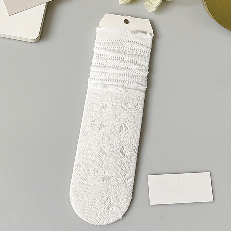 Lace Mesh Loose Socks(6 Pairs)
