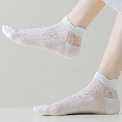High Elastic Candy Color Ankle Socks(9 Pairs)
