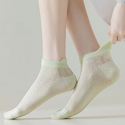 High Elastic Candy Color Ankle Socks(9 Pairs)