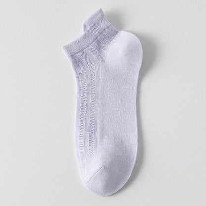 High Elastic Candy Color Ankle Socks(9 Pairs)