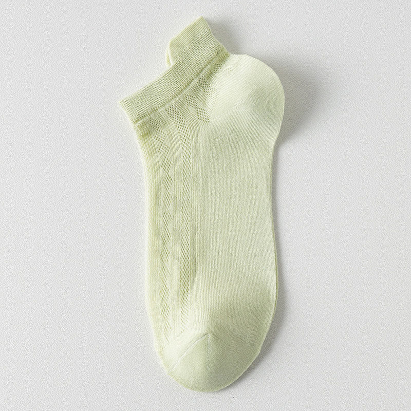 High Elastic Candy Color Ankle Socks(9 Pairs)