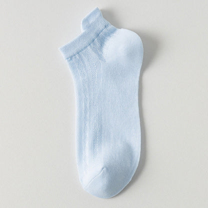 High Elastic Candy Color Ankle Socks(9 Pairs)