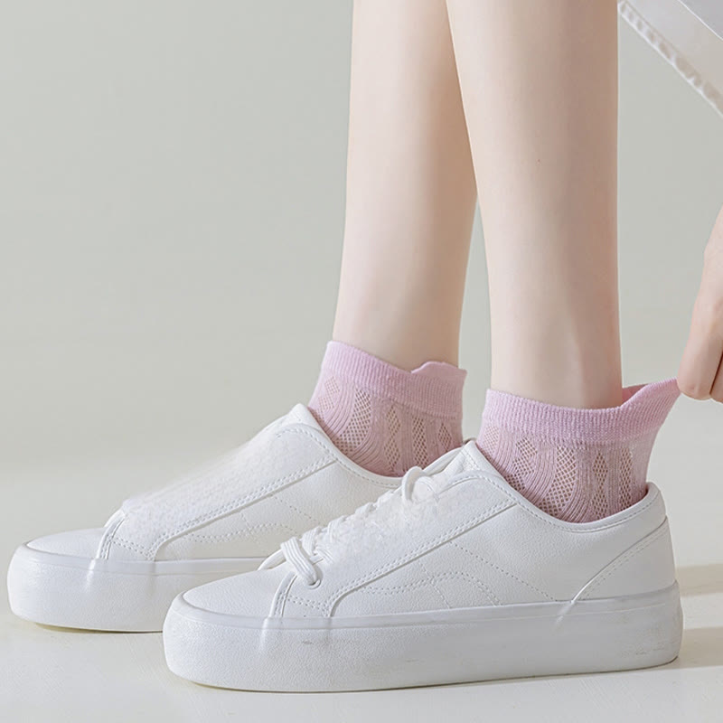 High Elastic Candy Color Ankle Socks(9 Pairs)