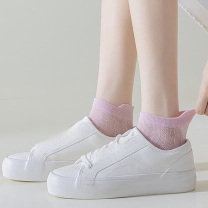 High Elastic Candy Color Ankle Socks(9 Pairs)