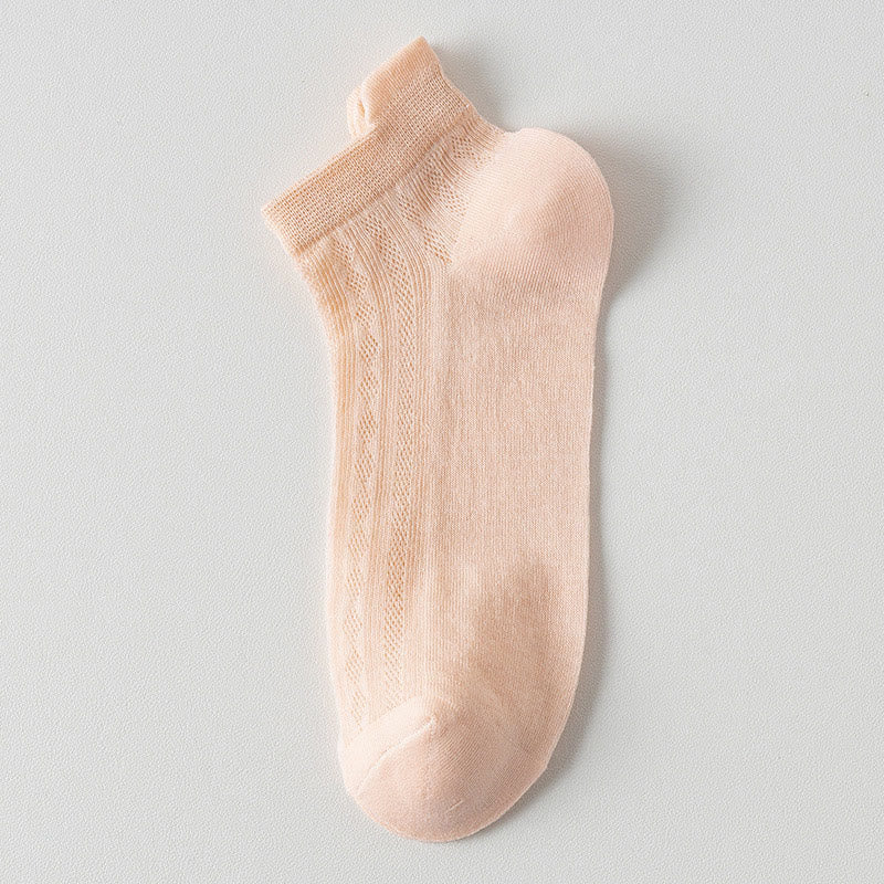 High Elastic Candy Color Ankle Socks(9 Pairs)