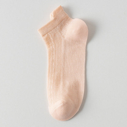 High Elastic Candy Color Ankle Socks(9 Pairs)