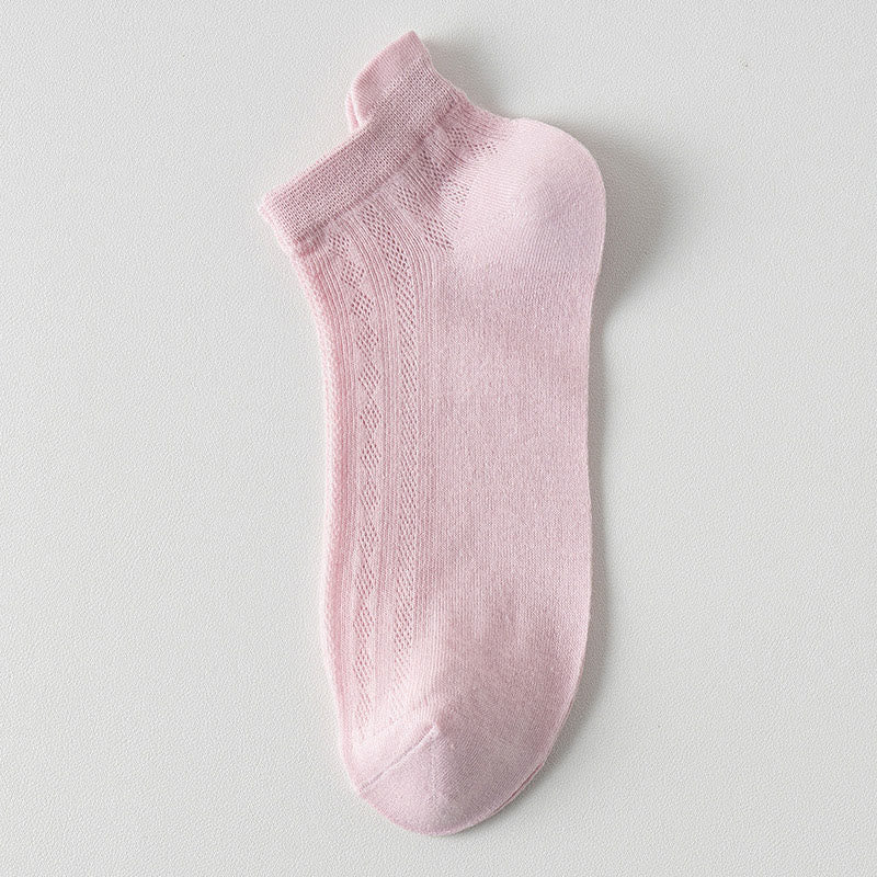 High Elastic Candy Color Ankle Socks(9 Pairs)