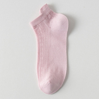 High Elastic Candy Color Ankle Socks(9 Pairs)