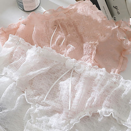 Plus Size Cute Lace Brief(3 Packs)