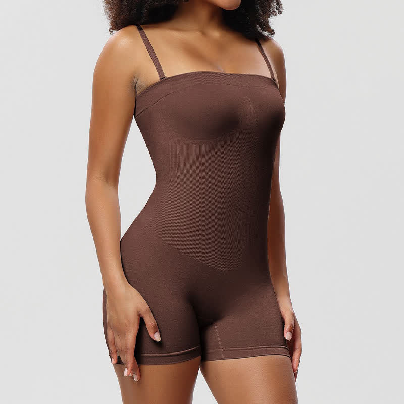 Removable Shoulder Strap Shapewear Bodysuit