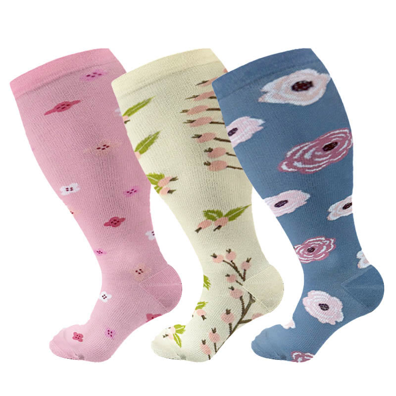 Plusock Plus Size Lute Pink Compression Socks - image 10