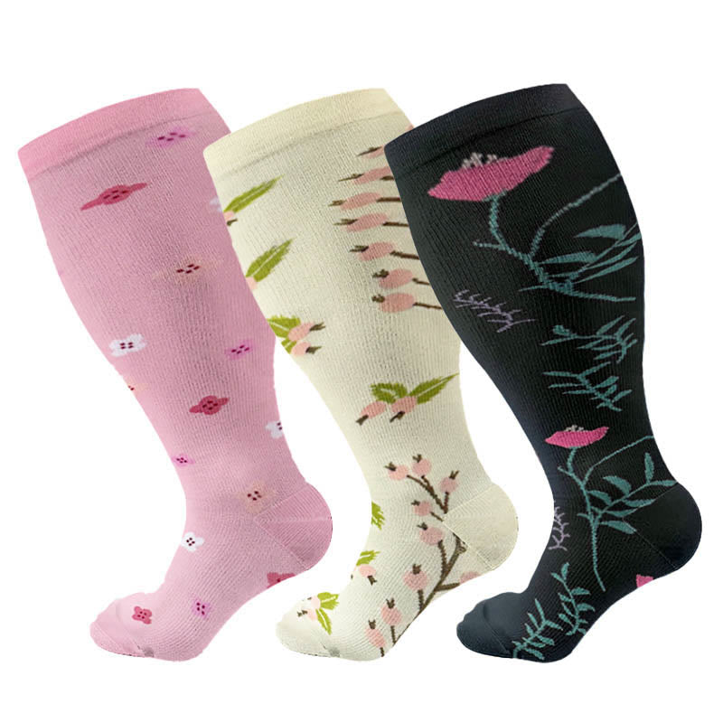 Plusock Plus Size Lute Pink Compression Socks - image 11