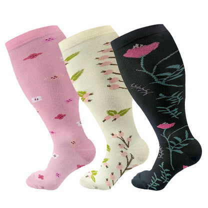 Plusock Plus Size Lute Pink Compression Socks - image 11